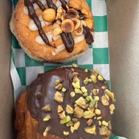 Nutella donut and pain au chocolat at Unregular Bakery in New York City