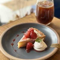seasonal strawberry tarte  at This Is Coffee  in Kani
