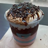 build your own bowl  at Blue Bowl in San Diego