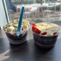 build your own bowl  at Blue Bowl in San Diego