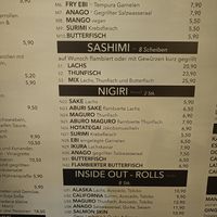 Menu at Liami in Ramstein-miesenbach