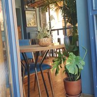 Indoor seating at Balatkapı in Istanbul
