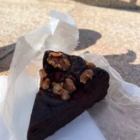 Raspberry chocolate cake  at Poolside Coffee in Zushi