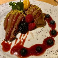 Chocolate mousse at Ginkgo in Frankfurt