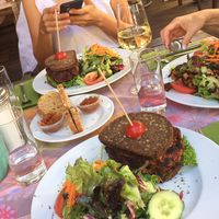 Vegan Burger at Ginkgo in Frankfurt