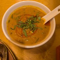 Lentil soup (festive feast menu) at Namaste Village - Twickenham in Twickenham