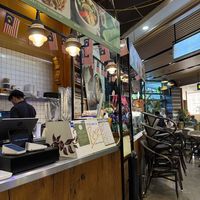   at Cafe Rasa in East London