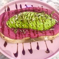 Beetroot avocado toast   at Love Vibe   in Abu Dhabi