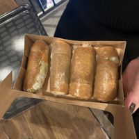 Fresh spring rolls are gigantic as well   at XÔI Vietnamese Street Food in Stockholm