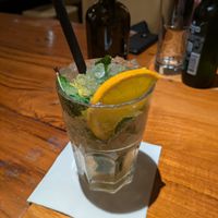 Mosquito - 3/5. Kind of tasty at first but felt like 80% ice and quickly tasted watery. at AMRIT - Schöneberg in Berlin