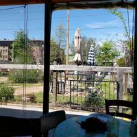 Outdoor seating at the Root Cafe.  at The Root Cafe in Little Rock