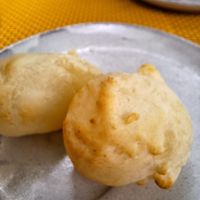 Pão de queijo do pop vegan #Veganuary at Planet Veggy in Sao Paulo