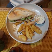 Choripan. Na foto faltou a outra metade do sanduíche  ;) at Planet Veggy in Sao Paulo