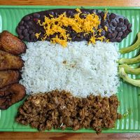 Vegan Pabellón Criollo at La Arepa in Portland