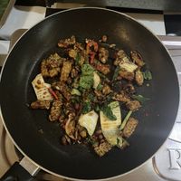 Sticky tempeh  at Subak Cooking Class in Gianyar