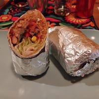 Vegan burrito at TAQUERIA - Eminescu in Bucharest
