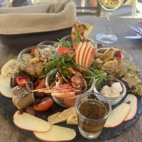Plant based charcuterie boardd  at L'enoteca in Rabat