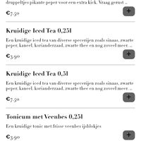 Menu at FIKA LAB in Leuven