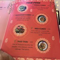 Menu  at Pure Vegetarian GOPAL in Phuket