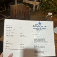Menu  at Beach House Con Dao - Casual Dining & Cocktails in Vung Tau
