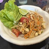 Papaya saladd  at Kem-Kon Pahurat (เข้ม-ข้น พาหุรัด) in Bangkok