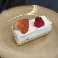Cheesecake slice for dessert   at Kem-Kon Pahurat (เข้ม-ข้น พาหุรัด) in Bangkok