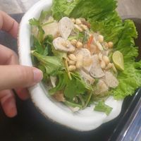 Spicy yor 'fish' salad 6.5/10 at Kem-Kon Pahurat (เข้ม-ข้น พาหุรัด) in Bangkok
