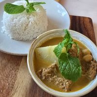Massaman curry (tiny portion) at Kem-Kon Pahurat (เข้ม-ข้น พาหุรัด) in Bangkok