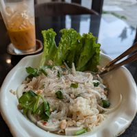 Faux fish salad at Kem-Kon Pahurat (เข้ม-ข้น พาหุรัด) in Bangkok