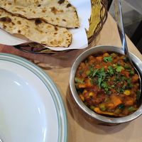 Vegan request: Mix vegetables and tandoori roti #Veganuary at Bawarchi Delight Indian in Krabi