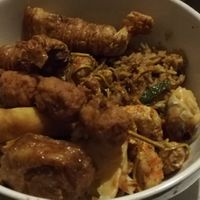 A melange of biege and brown excellence. at Wawin Vegan Chinese in Glasgow