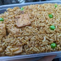 Fried rice with tofu at Wawin Vegan Chinese in Glasgow