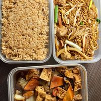 Three boxes delivered   at Wawin Vegan Chinese in Glasgow