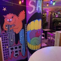 Interior artwork  at The Greedy Box - Øwregata in Aalesund