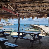 View from inside at Barefoot Caribe in Caye Caulker