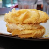 Veggie Bagels in glass cabinet at Cos Baby Freo in Fremantle