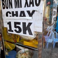Prices at Unnamed Street Food Stall in Ho Chi Minh City