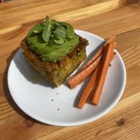 Chickpea Frittata  at Happy Girl Kitchen in Pacific Grove