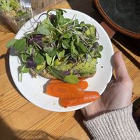 Half order of avo toast   at Happy Girl Kitchen in Pacific Grove