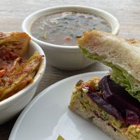 Yummy vegan and gluten free options    at Happy Girl Kitchen in Pacific Grove