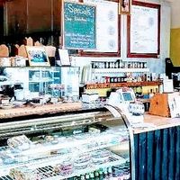 Counter, menu and cold items to go at Happy Girl Kitchen in Pacific Grove
