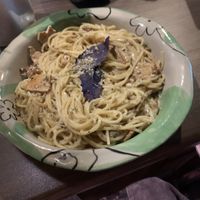 Carbonara  at Lutra Lutra Bar in Tbilisi