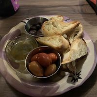 Olive & bread set  at Lutra Lutra Bar in Tbilisi