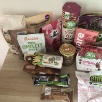 Mainly baking/cooking ingredients and snacks on this side.  at DM Drogerie Markt in Senden