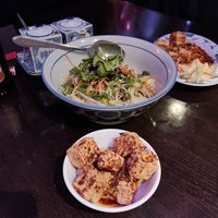 N4. BIANG BIANG NUDELN + EINGELEGTES TOFU 

(although it says pickled tofu, the tofu topping is the same as the Ziran/cumin tofu starter, and it's € 5 extra) at Drei Chinesen in Dusseldorf