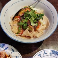 Biang Biang noodles with chilli oil at Drei Chinesen in Dusseldorf
