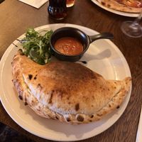 Vegan calzone  at La Piazza Antica in York