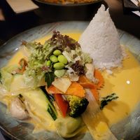 Vegetables yellow curry, 10 Euros at Ly Ly Asian Cusine & Sushi in Buehl