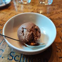Chocolate sorbet at Drei Stuben in Zurich