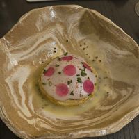 Stuffed artichoke with couscous, vegetables, pine nuts and truffle sauce at Bistrot 55 Classic Edition in Limassol